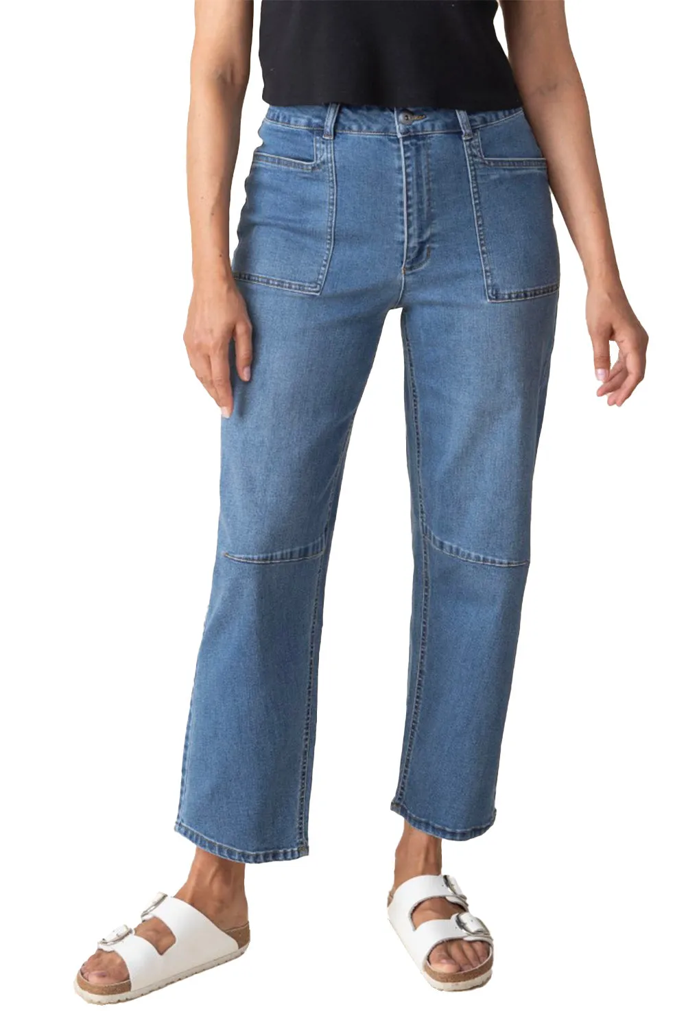 Women's Habitat Stretch Denim Barrel Leg Medium Denim