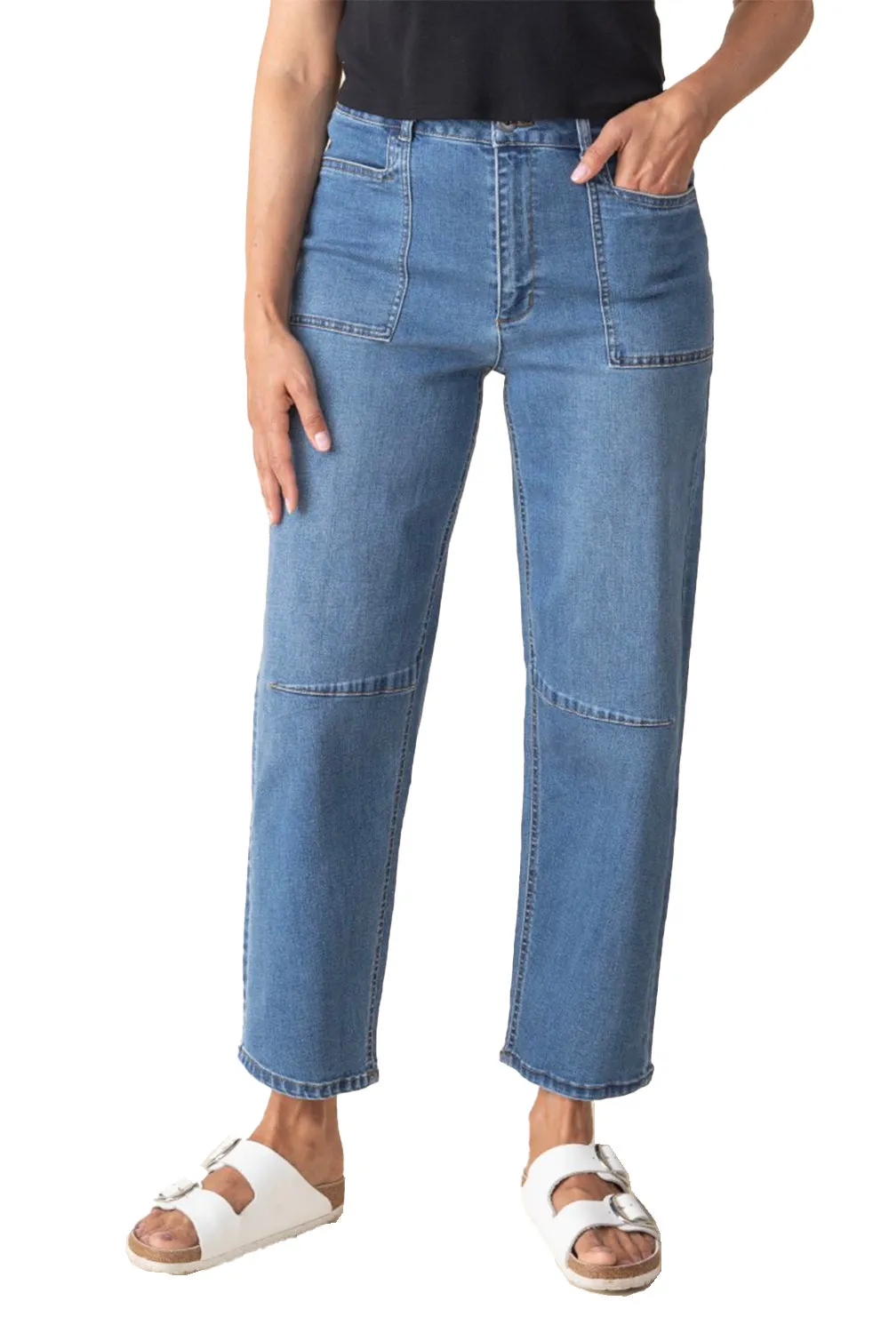 Women's Habitat Stretch Denim Barrel Leg Medium Denim