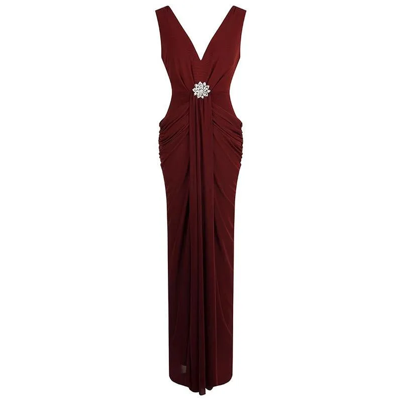 Women's V Neck Evening/Bridesmaid Dress/ Formal Occassion Dress