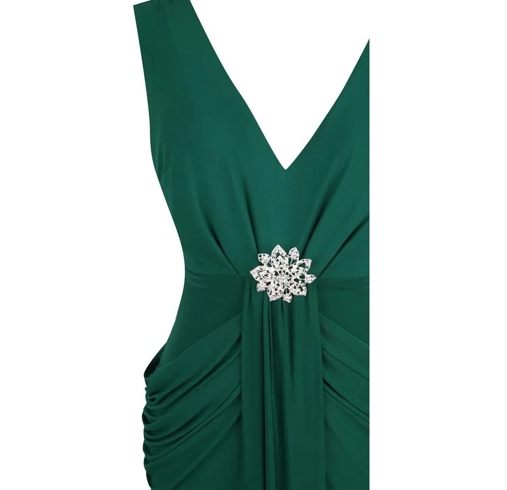 Women's V Neck Evening/Bridesmaid Dress/ Formal Occassion Dress