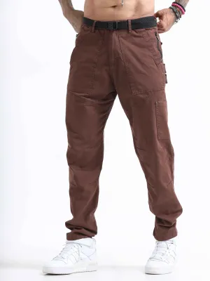 ZipCore Utility Pant In Brown